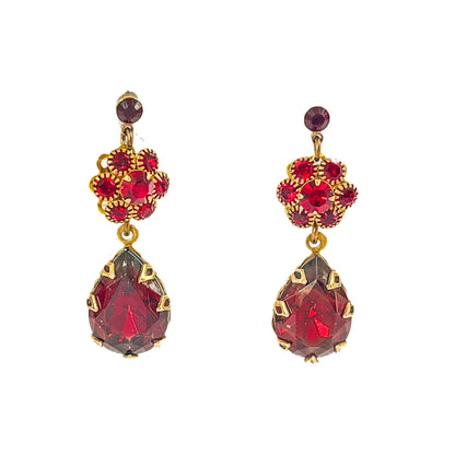 Pendientes Rubí Eduardiano