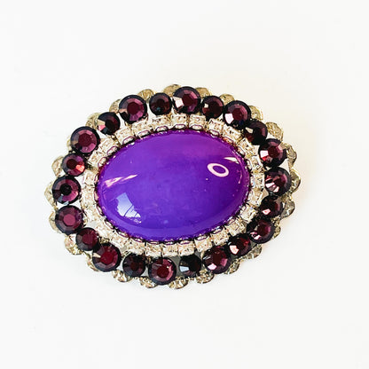 Prendedor Cabuchón Violeta