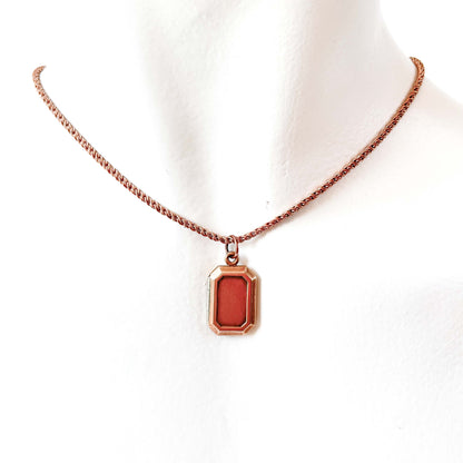 Collar Relicario Vintage Octágono