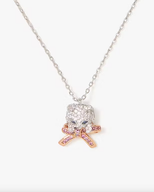 Pawlina Collar Colgante Gatito Pavé Kate Spade -NEW-