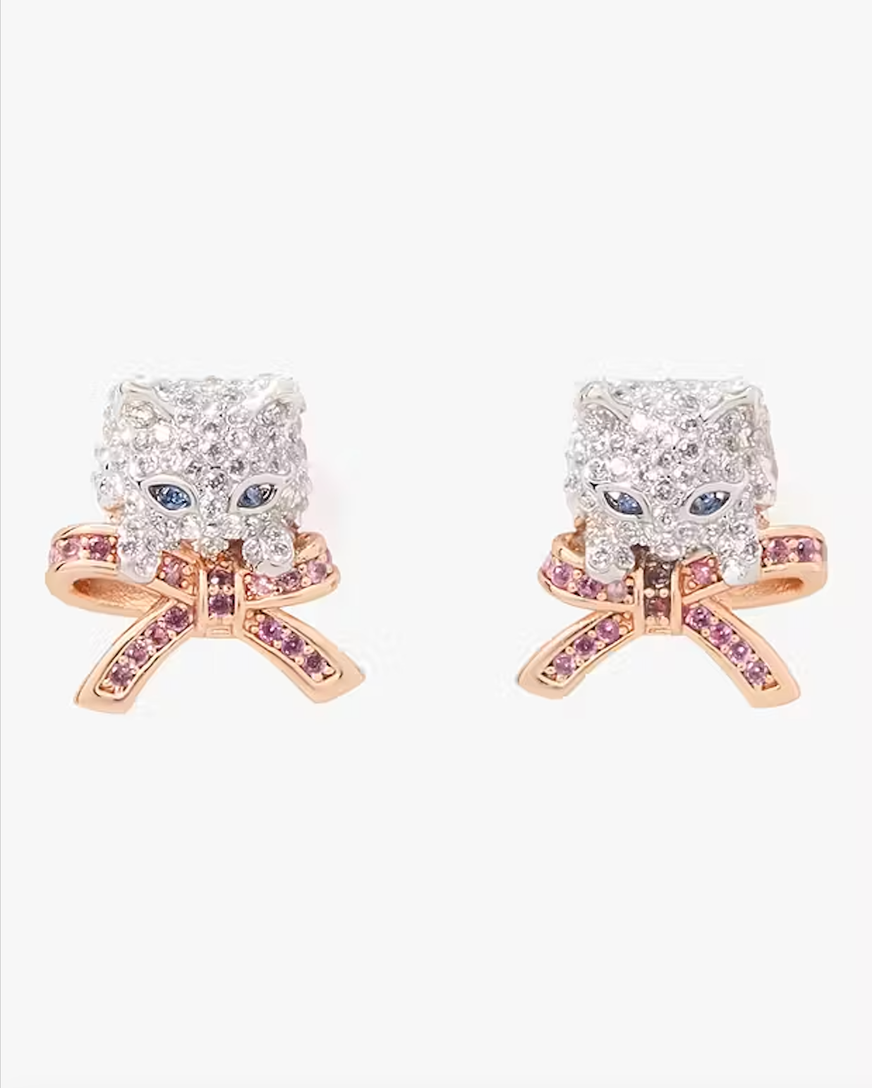 Pawline Aros Poste Gatitos Pavé Kate Spade NY - NUEVOS-
