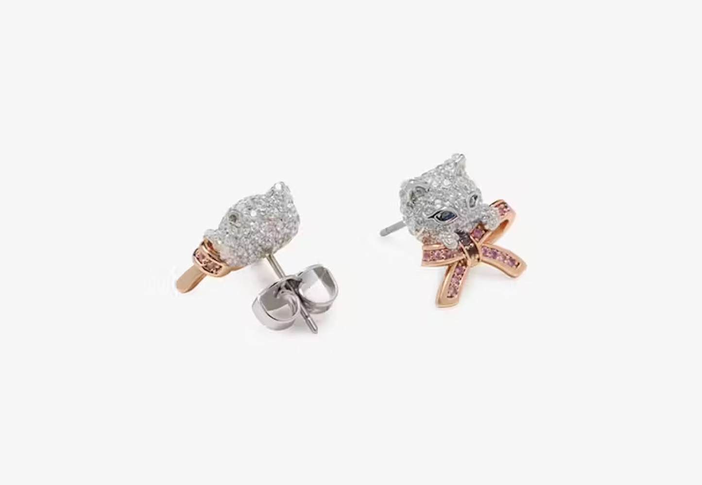 Pawline Aros Poste Gatitos Pavé Kate Spade NY - NUEVOS-