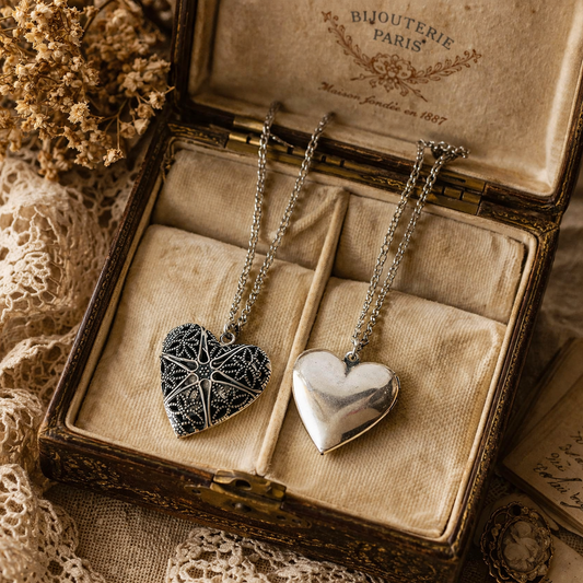 Collar Relicario Corazón Vintage - Ideal Regalo -