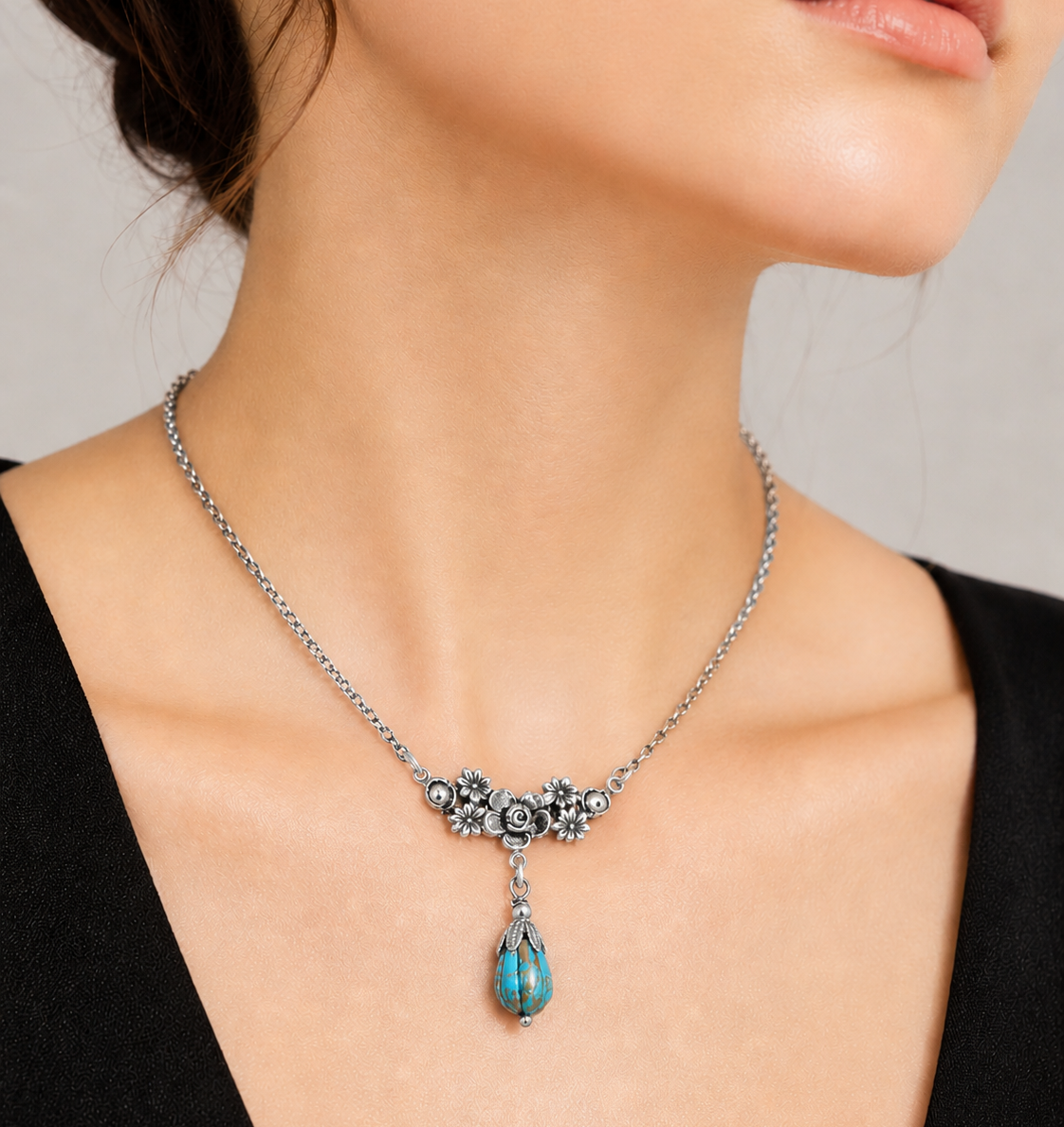 Collar Colgante Estilo victoriano romantico