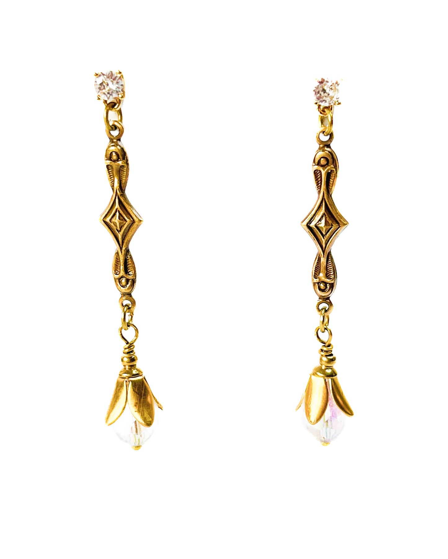 Pendientes Largos Art Deco
