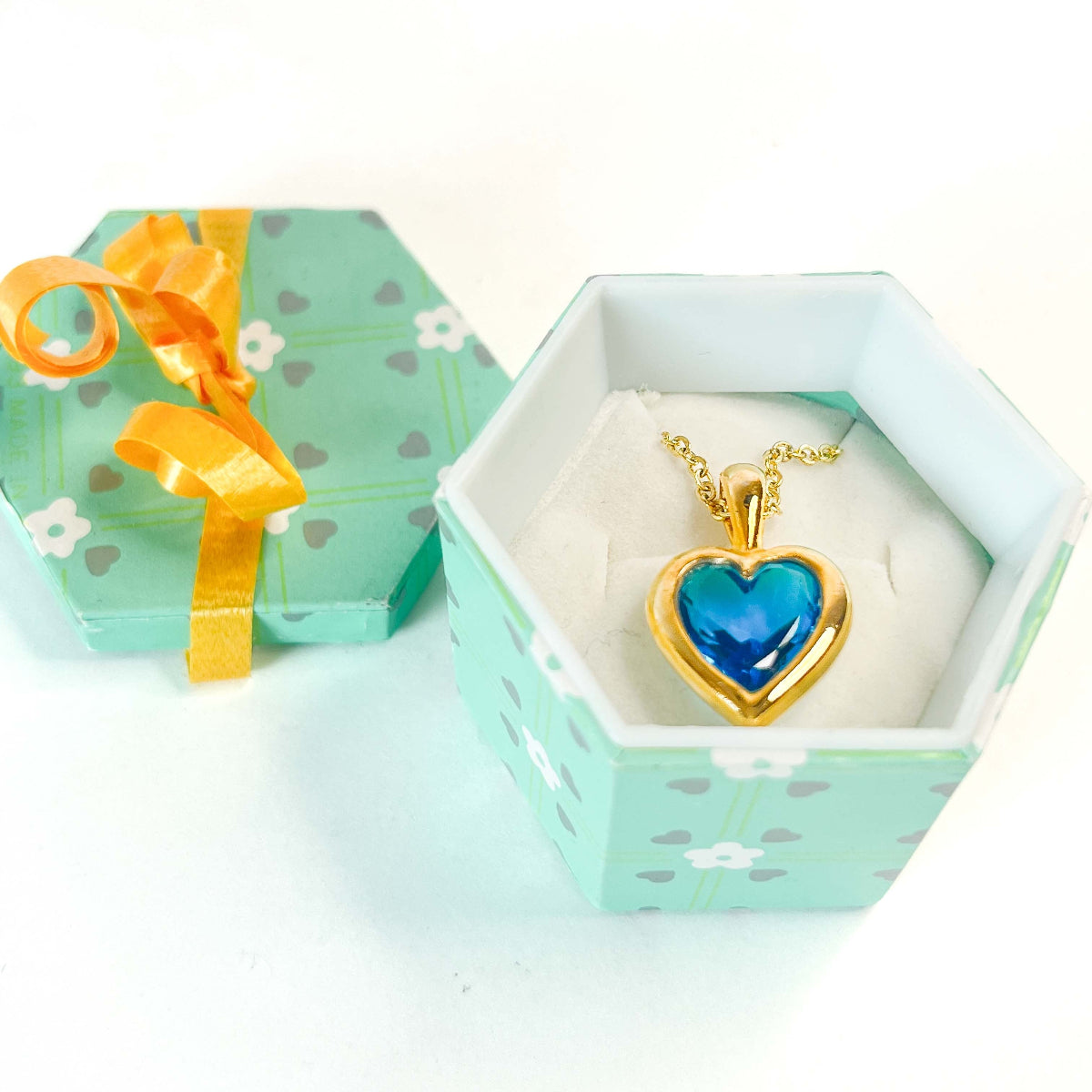 Collar Colgante Corazón -Mon Cœur Turquesa