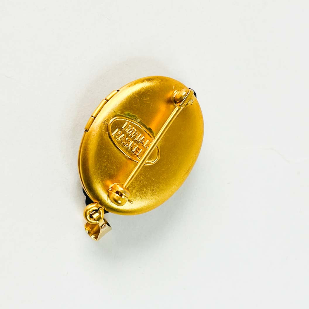 Relicario Broche Miriam Haskell & Camafeo Noir
