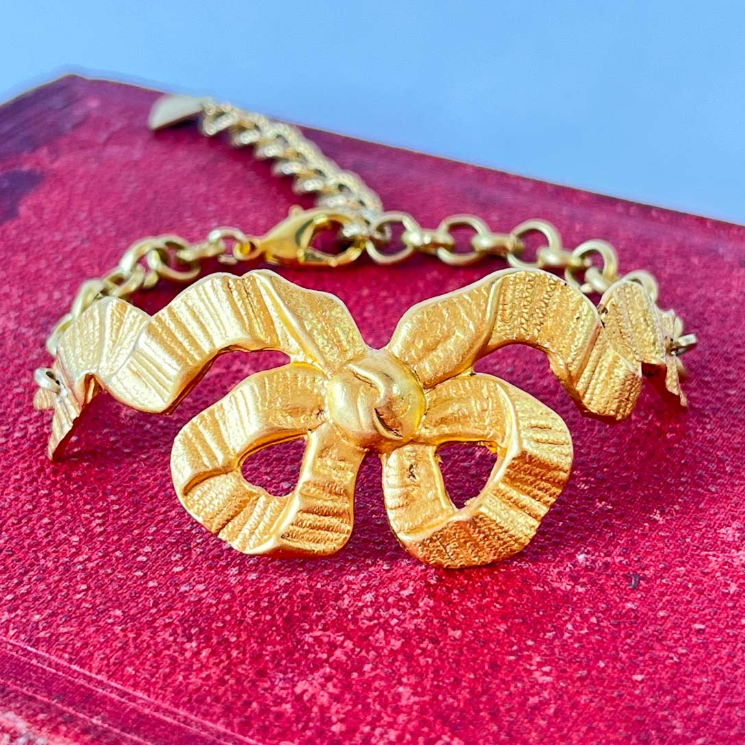 Pulsera Coquette Dorée Bañada en Oro Mate 14K
