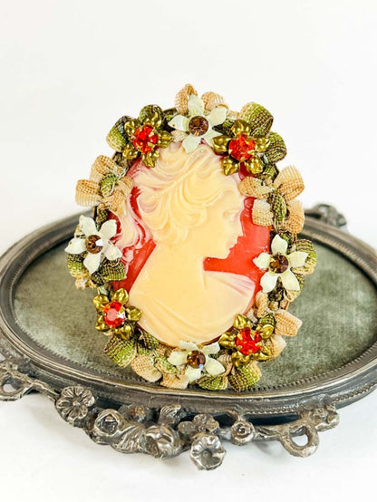 Prendedor Camafeo Floral Victoriano | Atelier de Bijoux