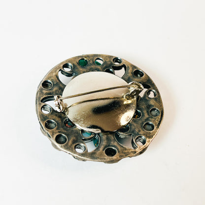 Broche Redondo de Flores