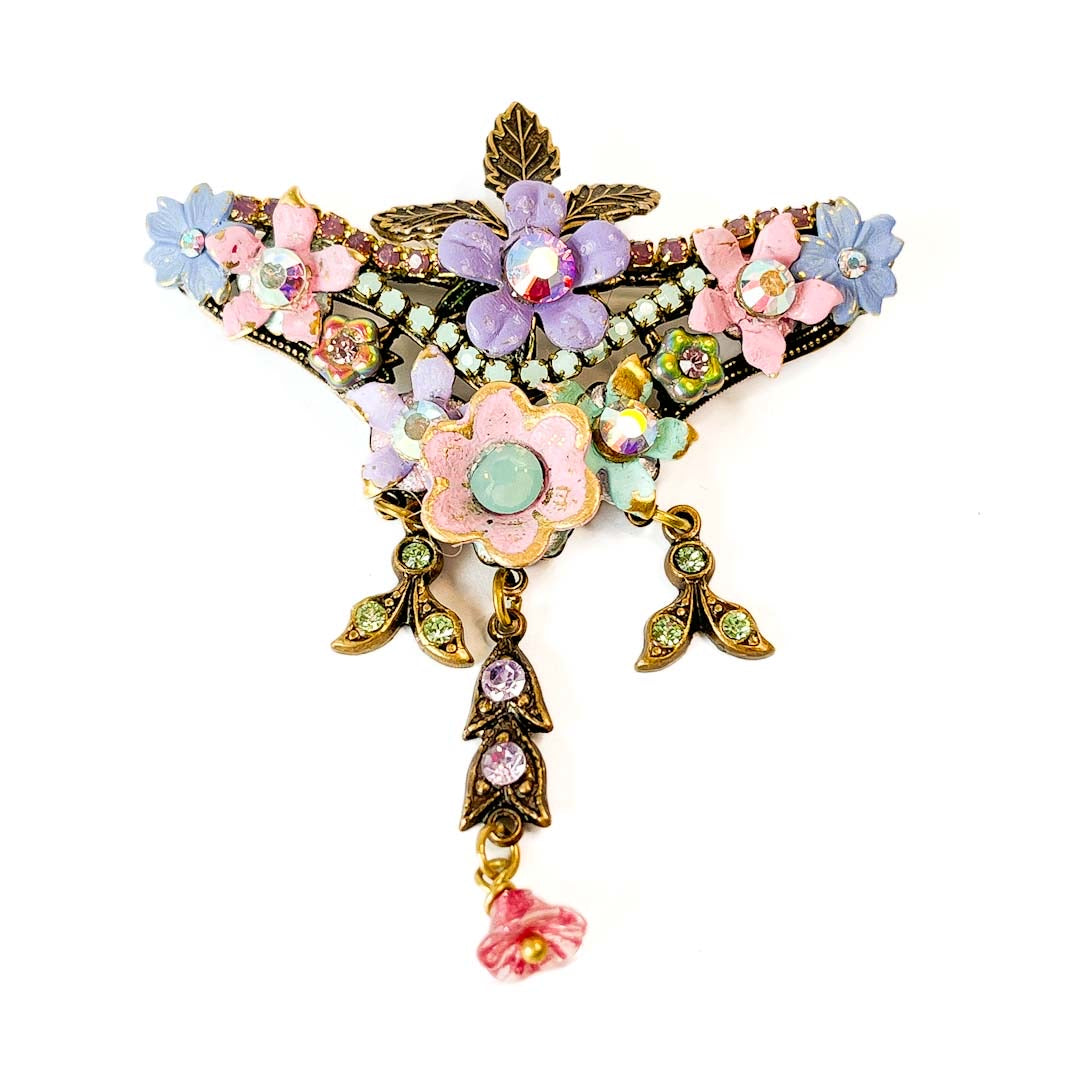 Prendedor Floral Vintage Jardín Pastel