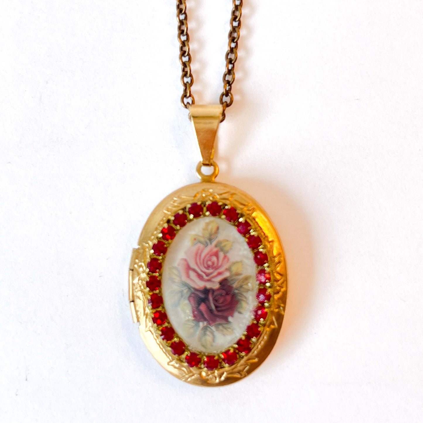 Collar Relicario Rosal 🥀 Especial Valentines 💘