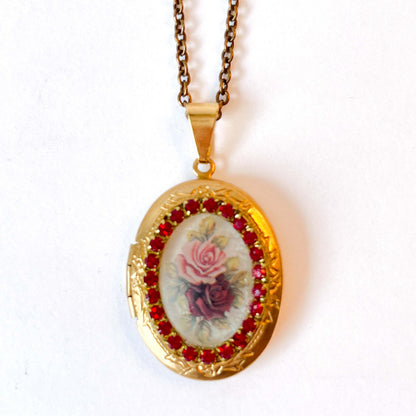 Collar Relicario Rosal 🥀 Especial Valentines 💘