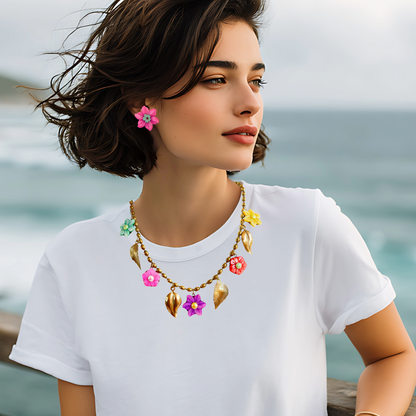 Maxi Collar Playero Floral