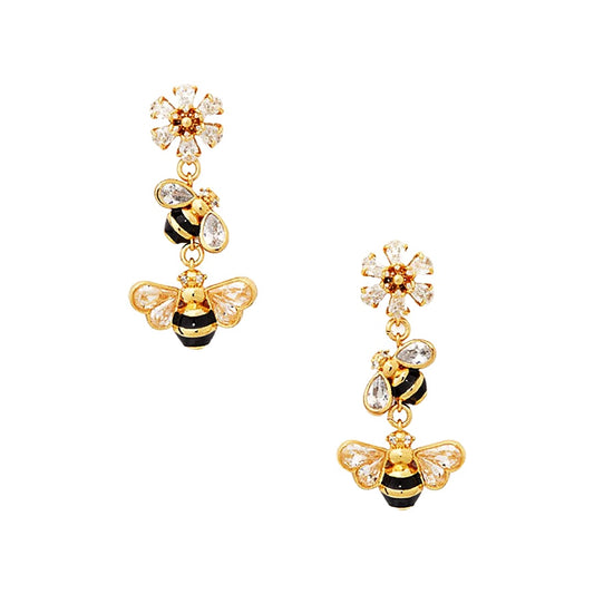 Pendientes Abejitas y Circones Kate Spade