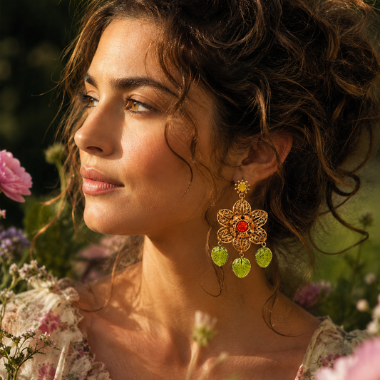 aros bohemios, joyería artística, atelier de bijoux, statement earrings