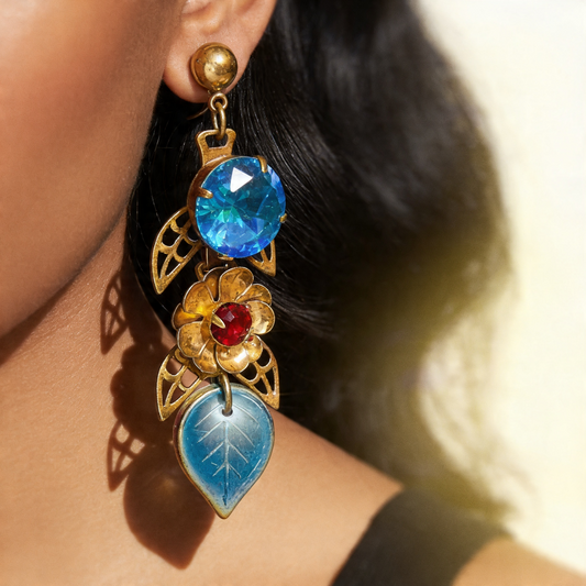 aros con cristales tipo Swarovski