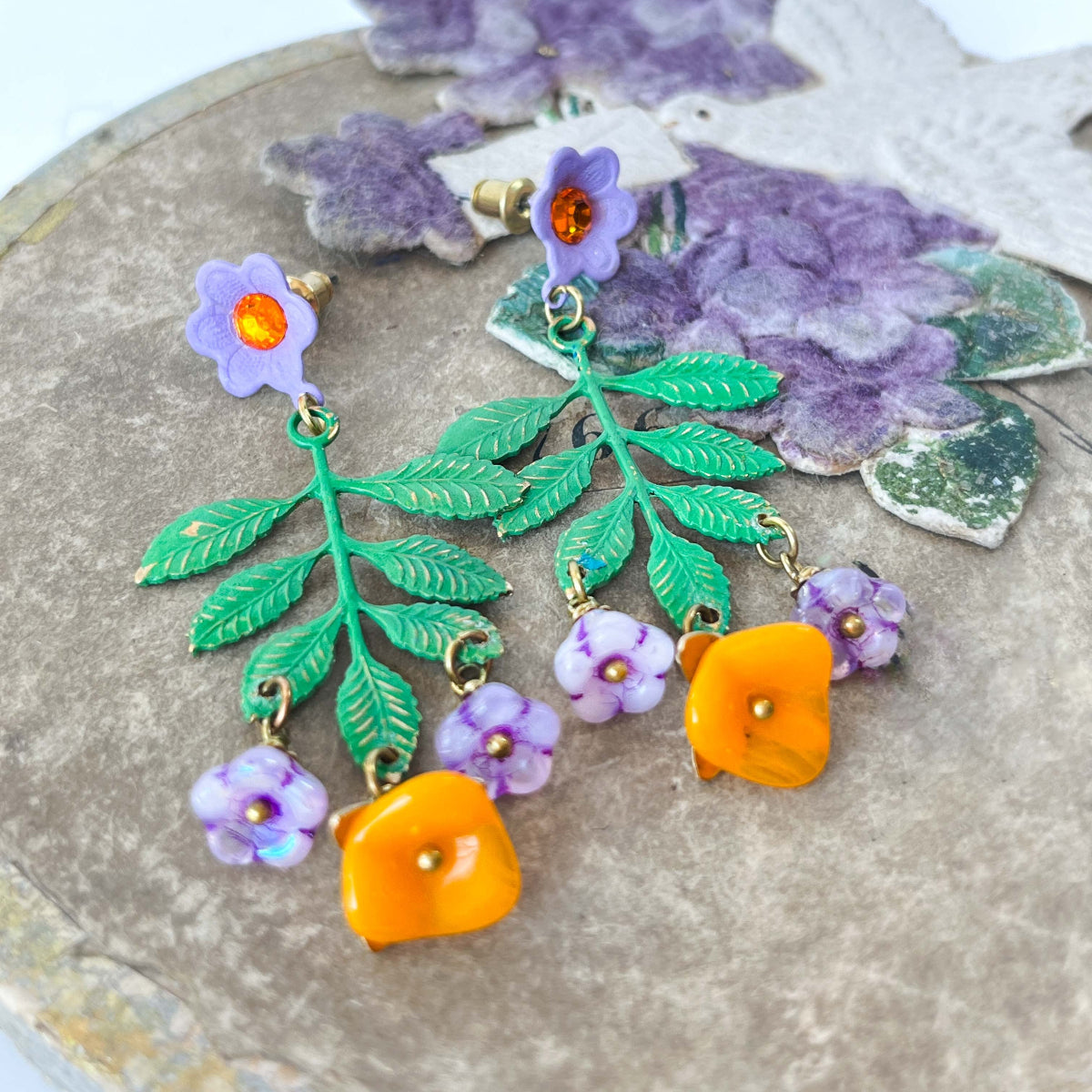 aros diseño naturaleza
pendientes statement verano