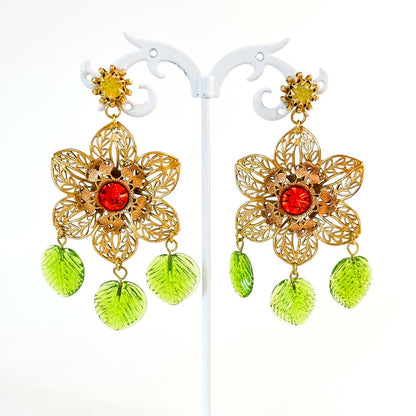 aros filigrana, maxi aros, joyería botánica,