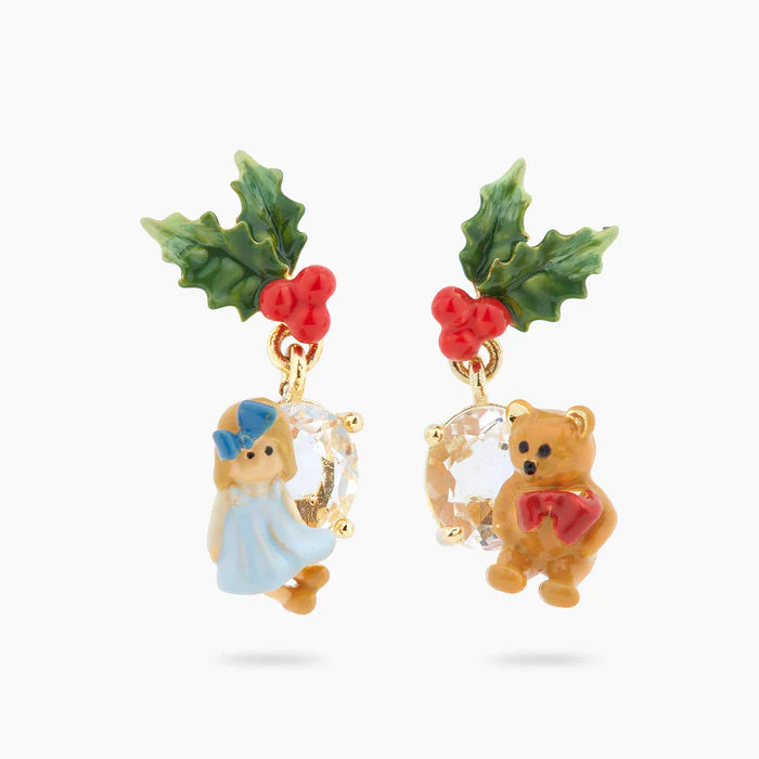 aros muñeca y osito navidad