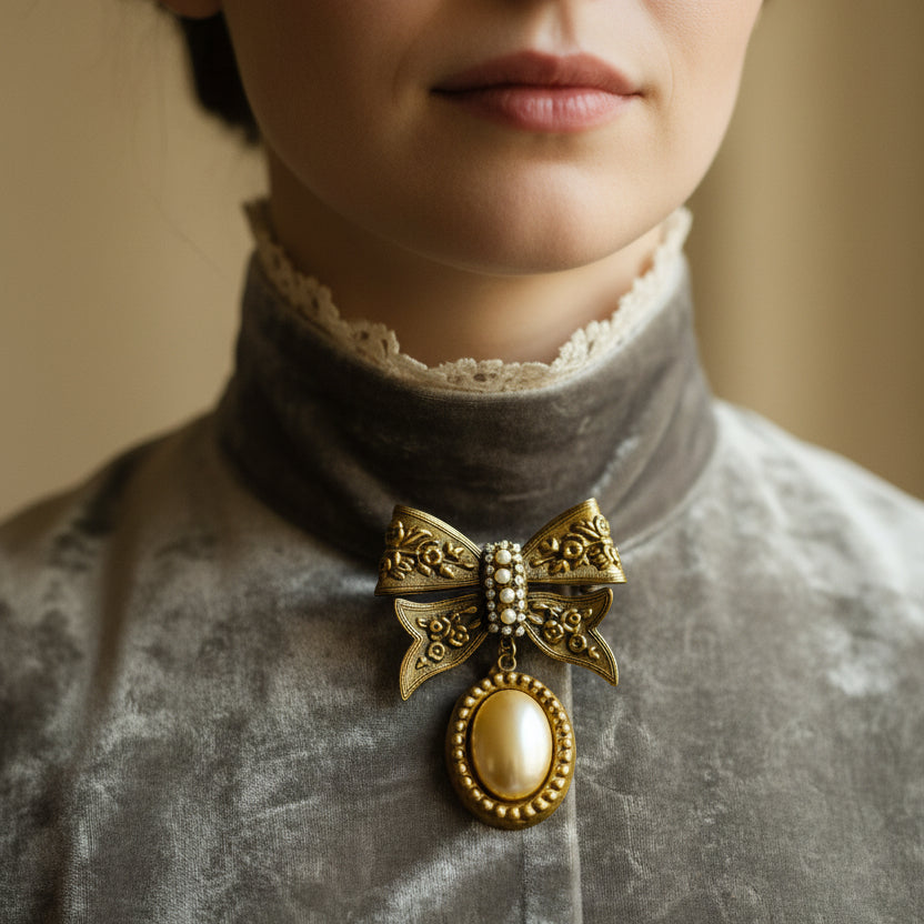 broche vintage victoriano 