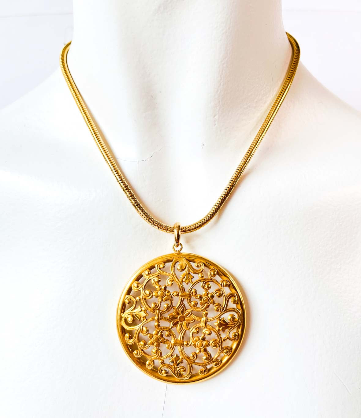 cadena serpiente dorado russian gold plated