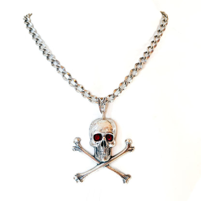 collar con calavera collar rockero
