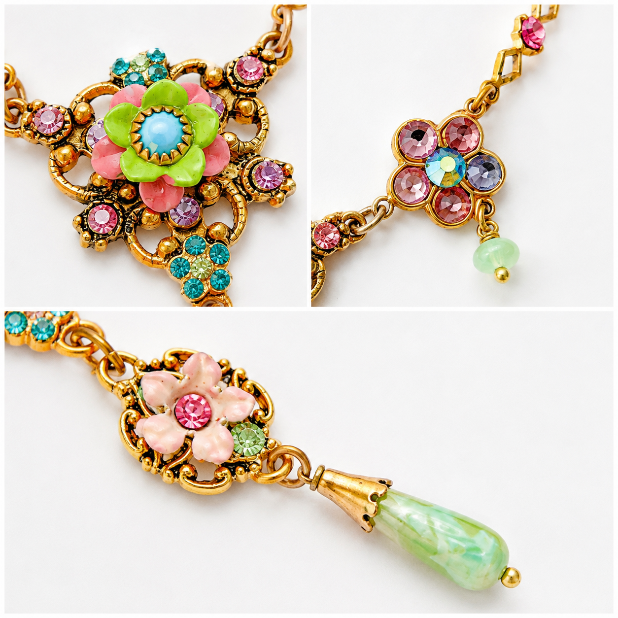 detalles collar floral atelier de bijoux