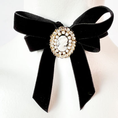 gargantilla victoriana con camafeo