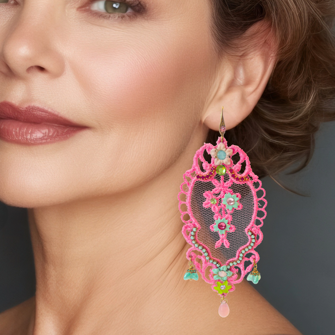 joyería artesanal boho Chile
aros statement elegantes