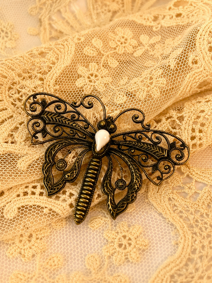 prendedor libelula vintage miriam haskell