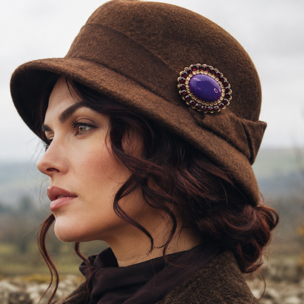 prendedor morado 