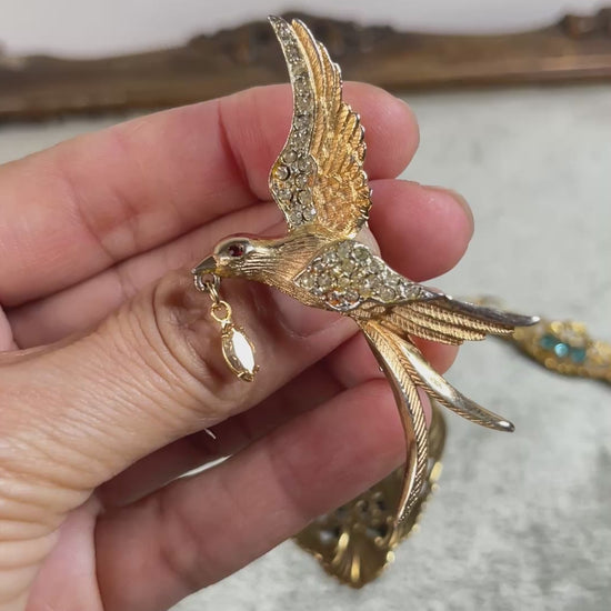 Broche Prendedor Colibri marca Kramer NY
