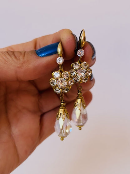 Pendientes Flor de Cristal