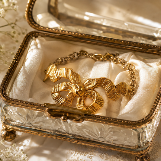 pulsera dorada cinta metal bañado en oro mate