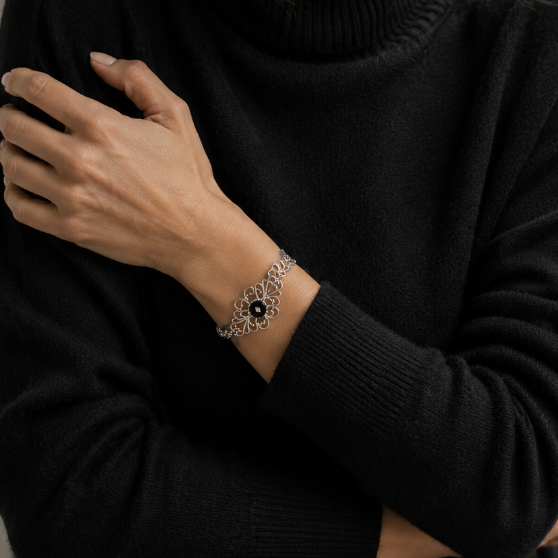 pulsera vintage mujer
brazalete filigrana